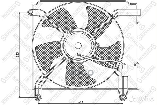 29-99251-SX вентилятор охлаждения Daewoo Lanos