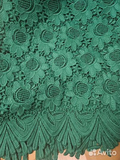Гипюр кордовый, кружево, ткань