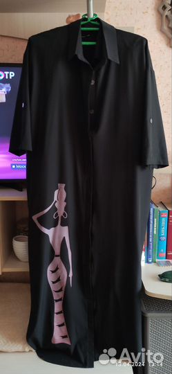 Платье-рубаха 60-62р