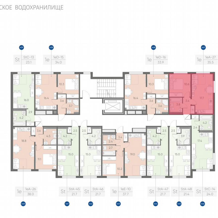 1-к. квартира, 35,5 м², 3/4 эт.