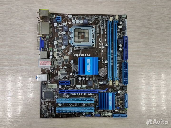Материнская плата asus P5G41T-M LE, s775, DDR3