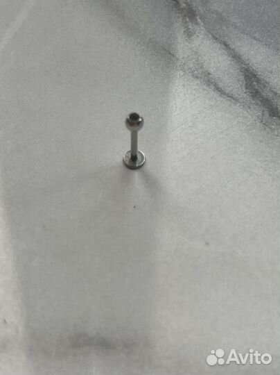Сережка медицинский сплав с камнем