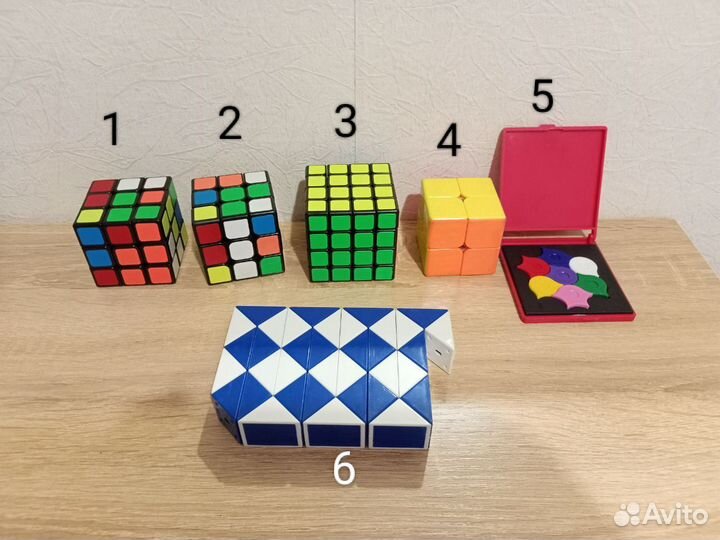 Головоломки, кубики рубика 2x2, 3x3, 4x4, змейка