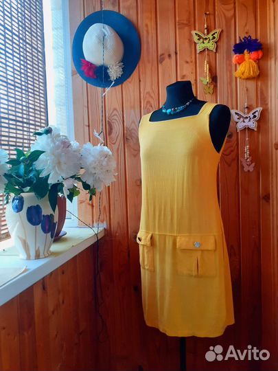 Новое платье Dorothy Perkins вискоза+лен раз.46