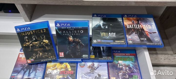 Sony playstation 4 PS4 slim 500gb+ 10 дисков