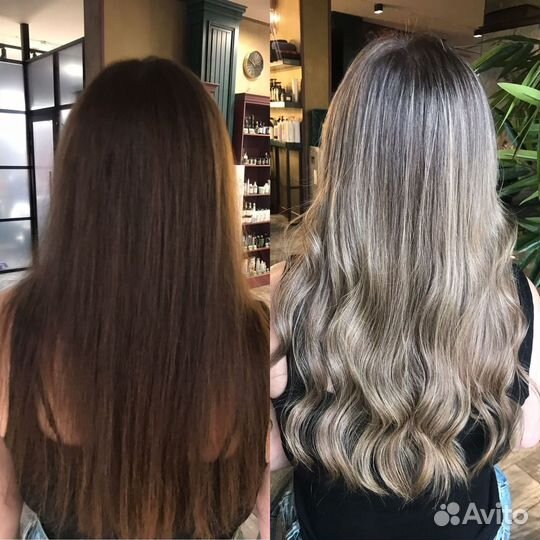 Окрашивание 1 тон, мелирование, сложное