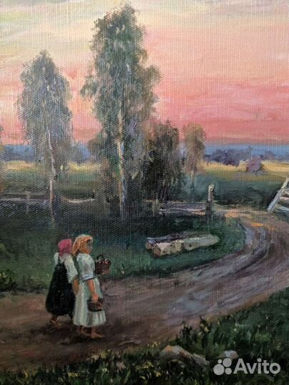 Картина маслом по мотиву И. Шишкина 