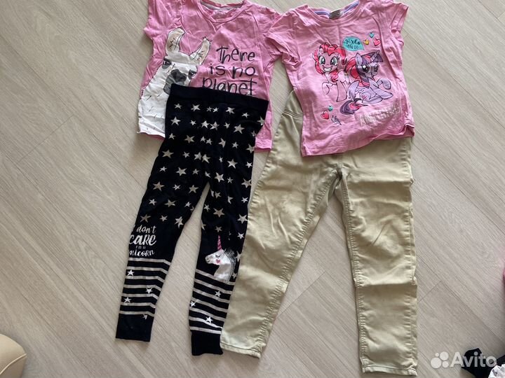 Детские вещи пакетом для девочек 5-7 лет