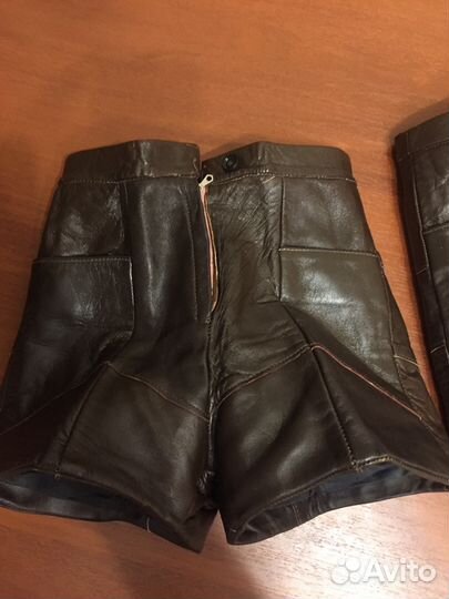 Кожаные шорты детские на 6-7 лет