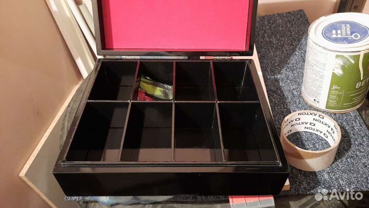 Коробка подарочная деревянная для чая 48пакет