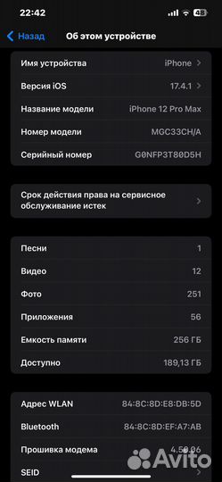 iPhone 12 Pro Max, 256 ГБ