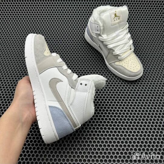 Nike Air Jordan 1 Hight С мехом зима