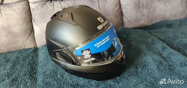 Мотошлем модуляр Shark EVO-ONE 2 blank Mat KMA