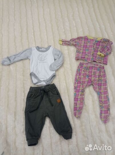 Детские вещи пакетом от 0 до 6 месяцев