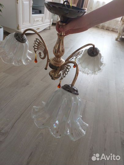 Люстра потолочная бу