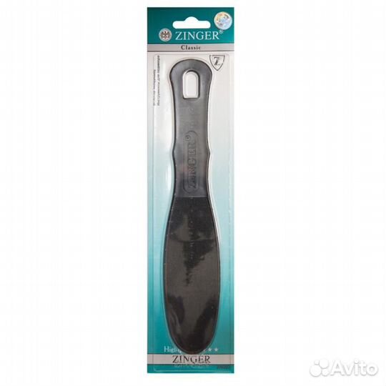 Терка педикюрная 2 сторонняя средняя с черной ручк