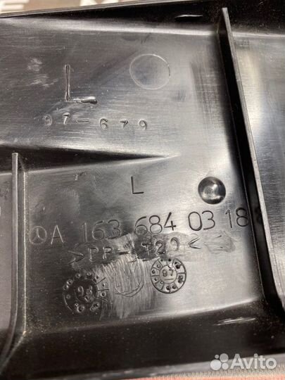 Пластик салона левый Mercedes-Benz M-Class W163