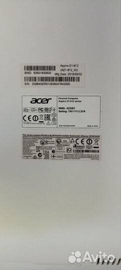 Компьютер-Моноблок Acer Aspire Z1-612