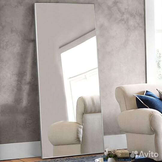 Зеркало в серебряной раме 55*165см