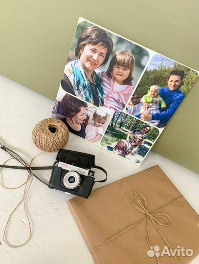 Портрет фото на холсте