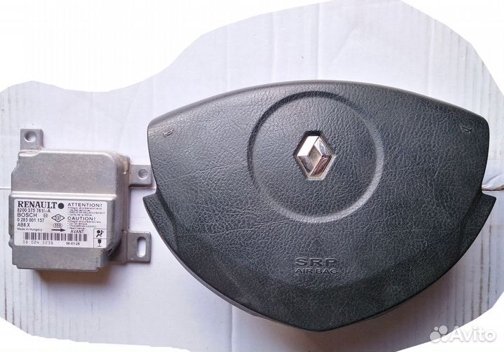 Renault clio symbol подушка безопасности блок срс