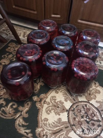 Компот вишня огурцы помидоры
