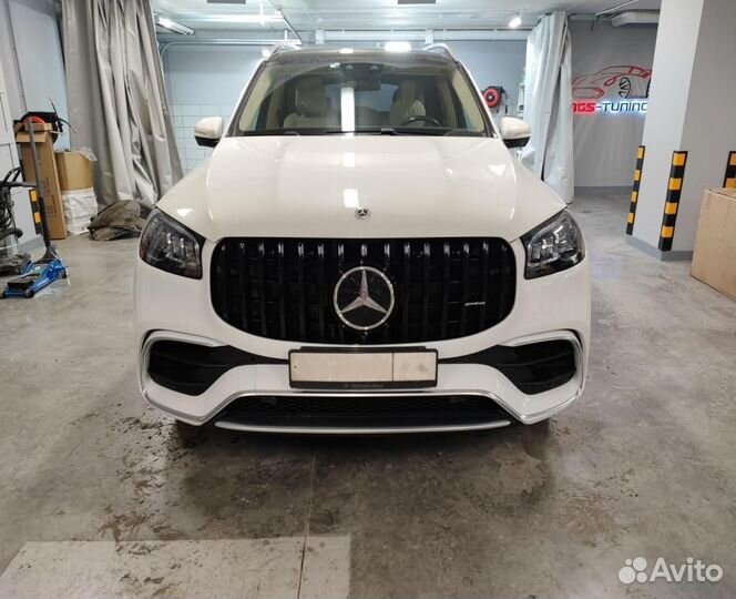 Решётка Mercedes GLS-class x167 GT style черная