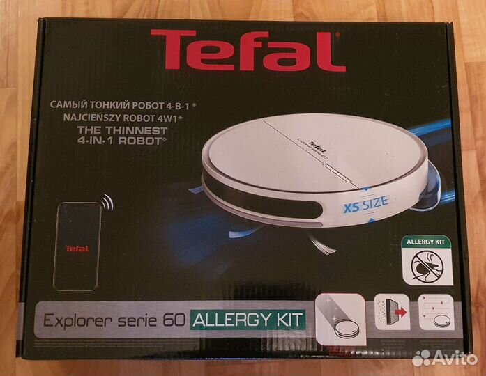 Робот пылесос моющий Tefal series 60 Allergy Kit