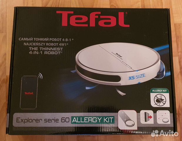 Робот пылесос моющий Tefal series 60 Allergy Kit
