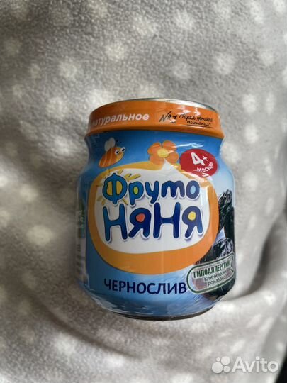 Детское фруктовое пюре Фрутоняня Чернослив