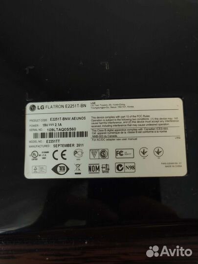 Монитор LG 75гц