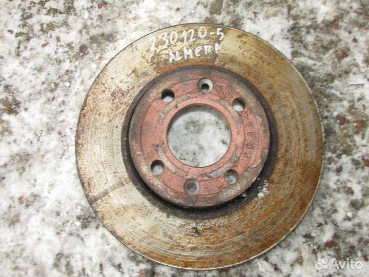 Диск тормозной передний (Nissan Almera)