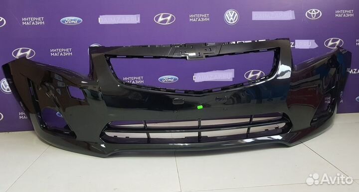 Бампер перед. Chevrolet Cruze рестайлинг черный