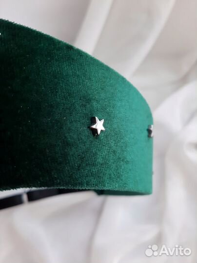 Ободок кокошник современный бархатный