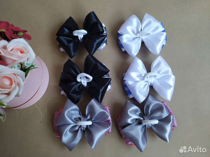 Школьный бант резинка для девочек