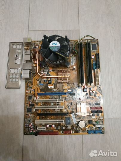 Asus p5k+q6600(4ядра) +4gb