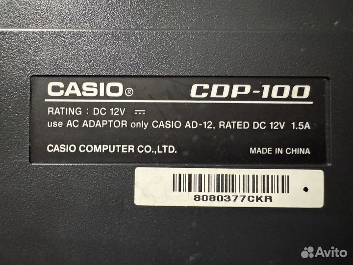 Цифровое пианино casio cdp 100