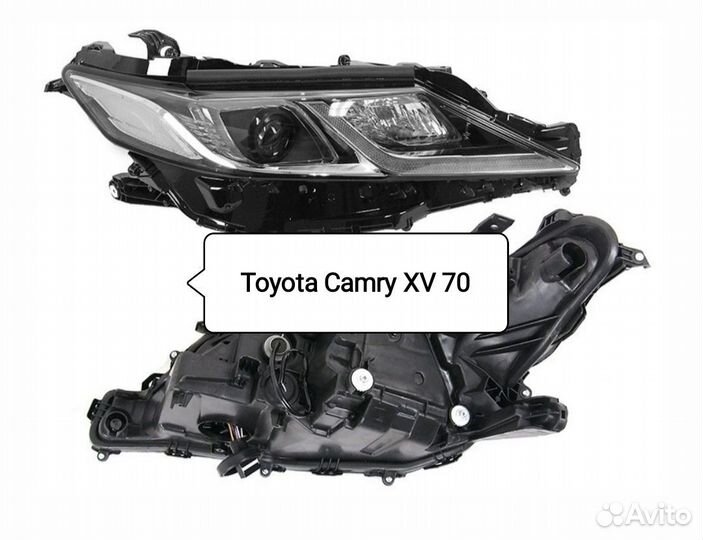 Фара 1 LED полоса Toyota Camry XV 70