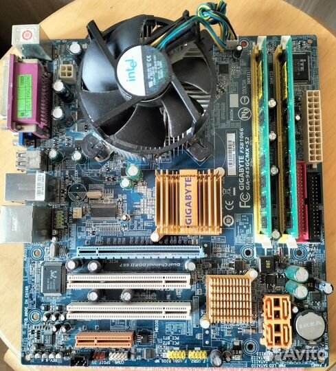 Материнская плата GA-945gcmx-S2 c Xeon X5260 +2GB