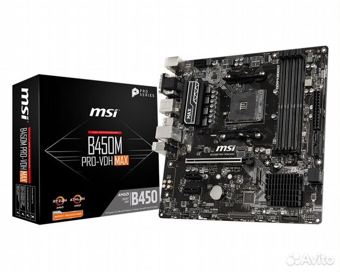 Комплект AMD Ryzen 5 5600x + MSI B450M PRO-VDH MAX