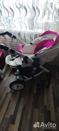 Коляска 2 в 1 эко кожа