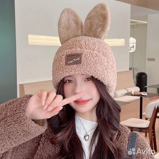 Шапка зайчик
