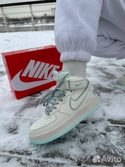 Кроссовки nike air force 1 белые