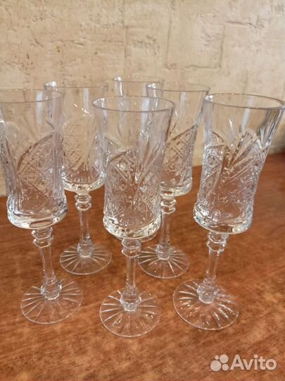 Фужеры хрустальные времен СССР