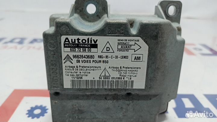 Блок управления AIR BAG Citroen C4 654633