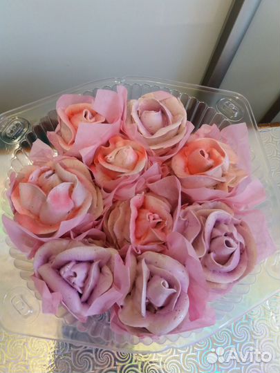 Цветы из зефира