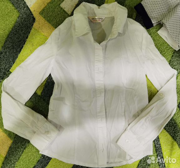 Блузка белая школьная