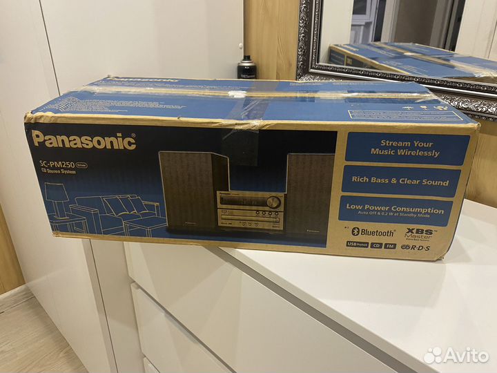 Музыкальный центр Panasonic SC-PM250 Silver