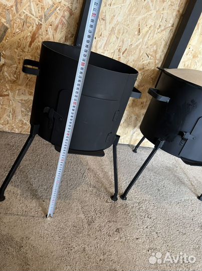 Печь для казана с дымоходом