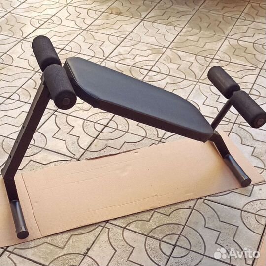 Скамья 2в1 для пресса и спины - гиперэкстензия